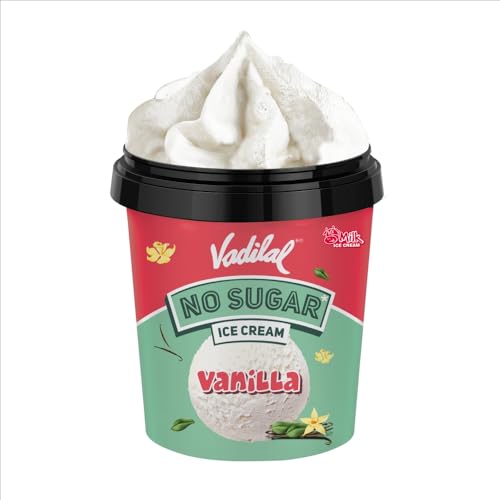 Vadilal No Sugar Vanilla Ice Cream Cup, 110ML