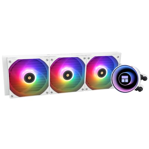 Thermalright Frozen Notte 360 White ARGB V2 Water Cooling CPU Cooler, 360 Specification CPU Liquid Cooler,3 PWM Fans, for AM4/AM5,Intel lga1700/1851/115x/2011
