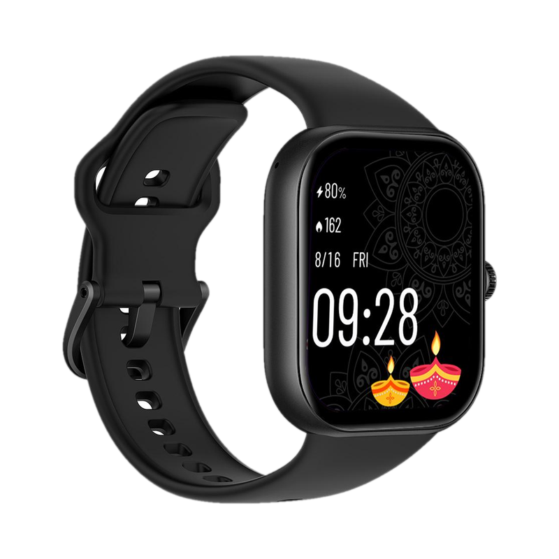 REDMI Watch Move 1.85 Premium AmoLED,14 Day Battery,Best Accuracy,Dual Core Processor Smartwatch(Black Drift Strap, Free Size)