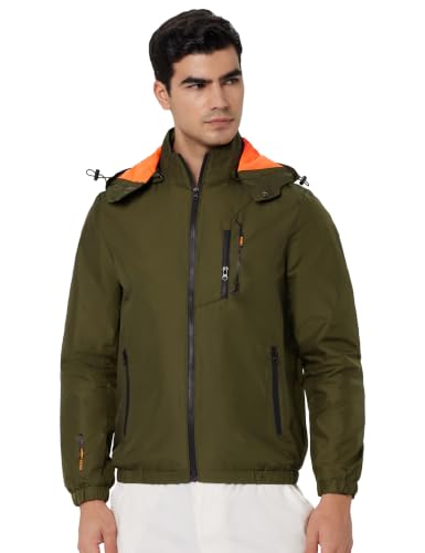 Qube By Fort Collins Men’s Regular Fit Lightweight Winter Jacket – Sporty, Stylish & Warm Outerwear for Cold Weather