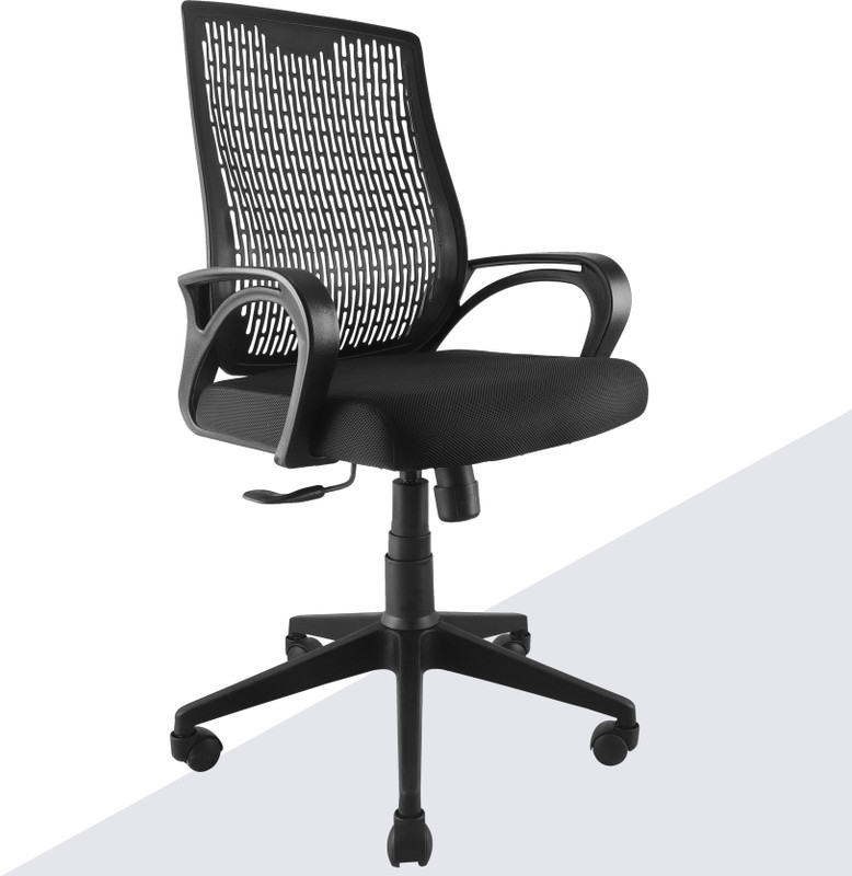 ASTRIDE Airsense Mid Back Office Chair for Work from Home/Study, Tilt Lock Mesh Office Executive Chair(Black, Optional Installation Available)