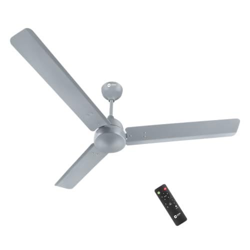 Orient Electric Newly launched 1200 mm Uno BLDC | BLDC energy saving ceiling fan with Remote |BEE 5-star rated | Saves up to 50% on electricity bills | 3-year warranty by Orient | Glacier Grey