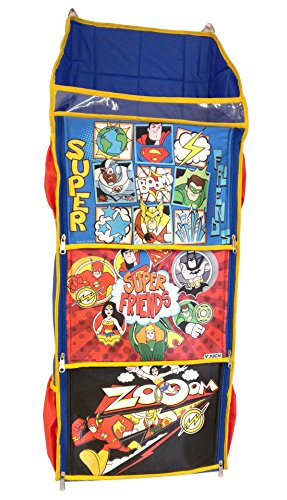 DC Super Friends Fun Hanging Rack, Folding Wall Hanging Shelves, FR3B_DC1