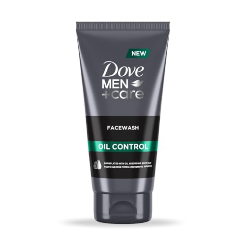 Dove Men + Care|150ml Oil Control facewash|with Kaolin Clay|Soap-free facewash|For Normal to Oily Skin