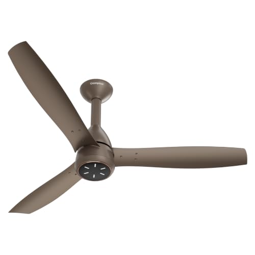 Crompton Energion Grace 1200mm BLDC Ceiling Fan | Point Anywhere Remote Control | BEE 5 Star Rated Energy Efficient | Superior Air Delivery | 4* Year Manufacturer Warranty | Rustic Mocha