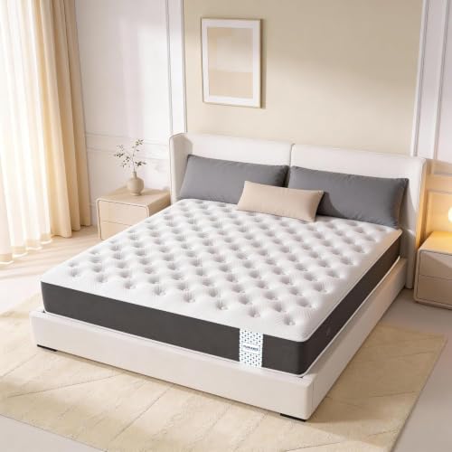 Florance Premium Flip Dual Comfort Mattress with Pain Relief Technology, 3 Layers, Reversible Medium Soft & Firm Side, Quilted Knitted Fabric, Queen Size Mattress, 10 Years Warranty, 72x60x4