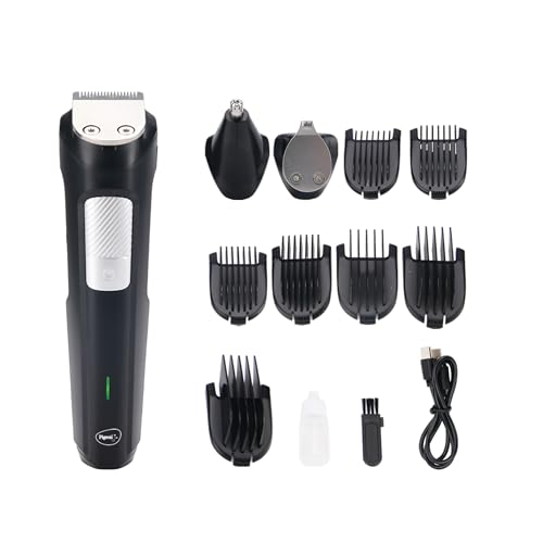 Pigeon 3 In 1 Multi-purpose Grooming Kit for Men | Trimmer, Shaver, Nose & Ear Trimmer | Stainless Steel Blade | USB Type C Charging | 120 Min Runtime | 2 HR Charge Time | 2 Years Warranty