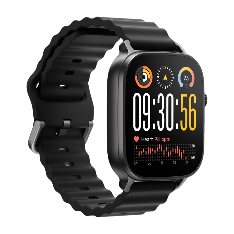 realme Watch 5,1.97″ AMOLED,upto 20 Days Battery,BT Calling,GPS,Compass,IP68 Smartwatch(Titanium Black Strap, One Size)