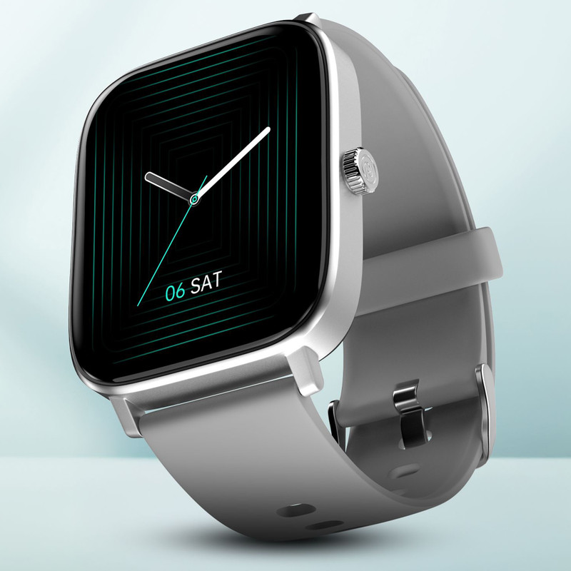 Noise Colorfit Icon 2 1.8” Display with Bluetooth Calling, AI Voice Assistant Smartwatch(Silver Grey Strap, Regular)