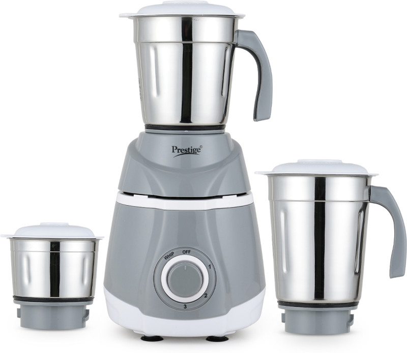 Prestige Classic 500 W Juicer Mixer Grinder(Atlas Classic | 3 Jars | with Flow Breaker Design | White, Grey)